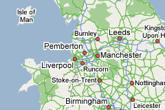 Map showing Pemberton